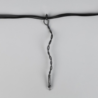 Гирлянда &laquo;Бахрома&raquo; 1.8 &times; 0.5 м, IP20, тёмная нить, 48 LED, свечение синее, 8 режимов, 220 В