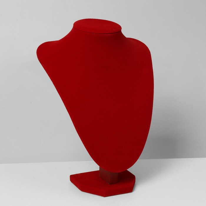 Бюст для украшений, 17,5×13×25 см, h=25 см, цвет красный Бюст для украшений, 17,5×13×25 см, h=25 см, цвет красный