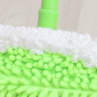 Швабра для мытья пола Доляна, микрофибра 38&times;8 см, гибкие края, телескопическая ручка 80(120) см