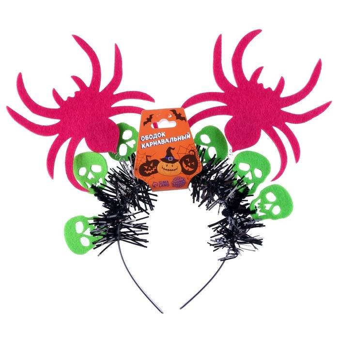 Карнавальный ободок &laquo;Пауки&raquo;, цвета МИКС