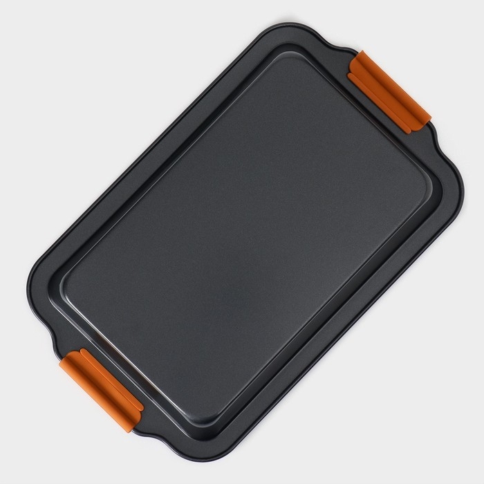 Противень для выпечки Magistro French Bakery, 37,5×23×4,7 см, антипригарное покрытие Противень для выпечки Magistro French Bakery, 37,5×23×4,7 см, антипригарное покрытие