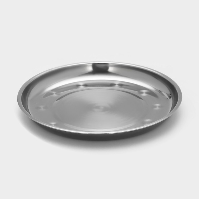 Тарелка из нержавеющей стали, 750 мл, d=23 см Тарелка из нержавеющей стали, 750 мл, d=23 см