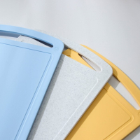 Набор разделочных досок, 34х24 см на подставке, 3 шт, цвет МИКС