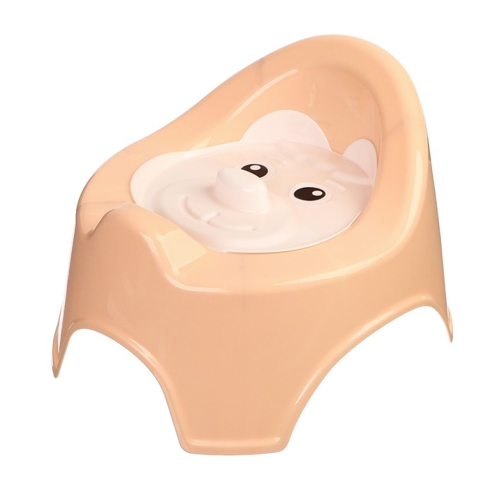 Горшок детский &laquo;Мишка&raquo;, с крышкой, цвет МИКС