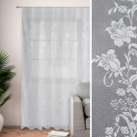 Тюль "Этель" Восточный цветок, 150х250 см с фестоном, 93 г/м²,100% п/э Тюль "Этель" Восточный цветок, 150х250 см с фестоном, 93 г/м²,100% п/э