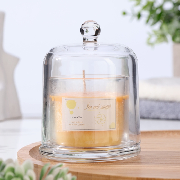 Свеча ароматическая в банке Свеча ароматическая в банке "Dome", лимон