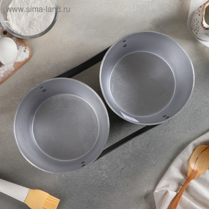 Хлебная форма для выпечки, 17.5&times;9.5&times;14 см, 2-х секционная