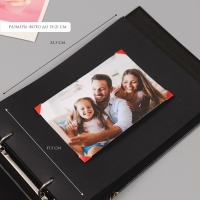 Фотоальбом 25 листов (уголки+кольца) Namaste золото 19х27х3 см