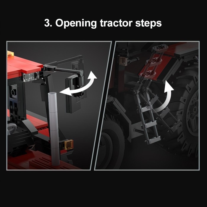 Конструктор &laquo;Техно. Фермерский трактор с косилкой&raquo;, радиоуправляемый, 1675 деталей
