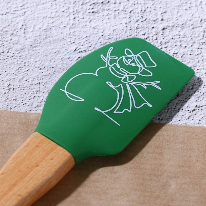 Новый год. Лопатка силиконовая &laquo;Снеговик&raquo;, 23.3 х 4.3 см