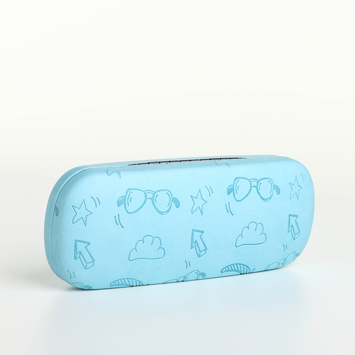 Футляр для очков на хлопушке &laquo;Выбражулька&raquo;, длина 16 см, цвет голубой