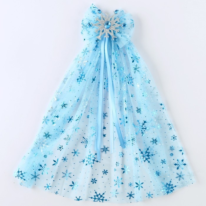 Карнавальный набор «Снежинка», 2 предмета: зажим для волос, жезл Карнавальный набор «Снежинка», 2 предмета: зажим для волос, жезл