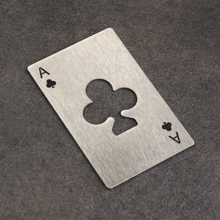 Карта-открывашка Карта-открывашка "Туз крести" EDC, 8.5 х 5.5 см