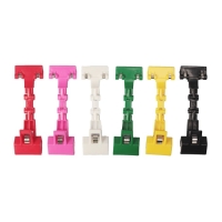 Ценникодержатель с зажимом 18,5&times;5,4&times;4, вращающийся 360 градусов, цвет МИКС