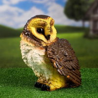 Садовая фигура "Сова" коричневая, 22х24х26см Садовая фигура "Сова" коричневая, 22х24х26см