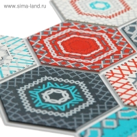 Панель ПВХ Граненый шестигранник Лагом 492*973*0,2мм Панель ПВХ Граненый шестигранник Лагом 492*973*0,2мм