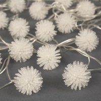 Гирлянда «Нить» 5 м с насадками «Ёжики цветные», IP20, прозрачная нить, 20 LED, свечение мульти (RG/RB), мигание, 220 В Гирлянда «Нить» 5 м с насадками «Ёжики цветные», IP20, прозрачная нить, 20 LED, свечение мульти (RG/RB), мигание, 220 В