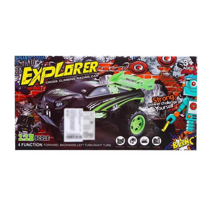 Джип радиоуправляемый «Исследователь», работает от батареек, цвет красный Джип радиоуправляемый «Исследователь», работает от батареек, цвет красный