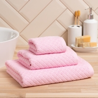 Полотенце махровое Love Life &laquo;Минимализм&raquo; 30х50 см, розовый, 100% хл, 500 гр/м2