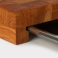 Доска разделочная Magistro, дуб, с металлической гастроёмкостью, 30,5×16,5×5 см, в крафтовой коробке Доска разделочная Magistro, дуб, с металлической гастроёмкостью, 30,5×16,5×5 см, в крафтовой коробке