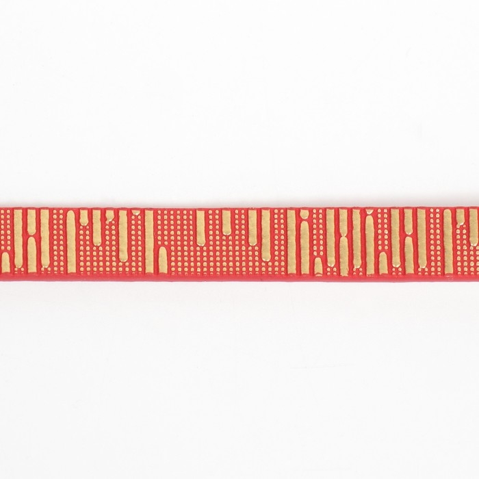 Ошейник Ошейник "Блестящая полоса", искусственная кожа, 31 х 1 см, микс цветов