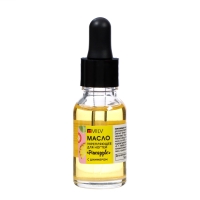 Масло для ногтей укрепляющее со смолой мастикового дерева и шиммером MILV ананас, 15 мл