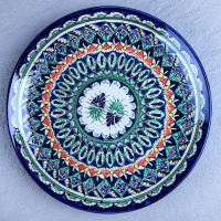 Ляган Риштанская Керамика "Узоры", 32 см, синий Ляган Риштанская Керамика "Узоры", 32 см, синий