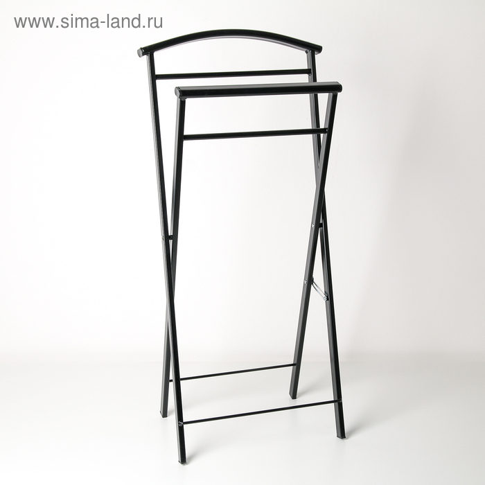 Вешалка костюмная &laquo;Контур малый&raquo;, 35,5&times;23,5&times;76 см, цвет чёрный