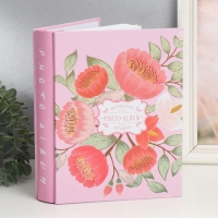 Фотоальбом на 200 фото 10х15 см "Крупные цветы" МИКС 26х20,5х5,6 см