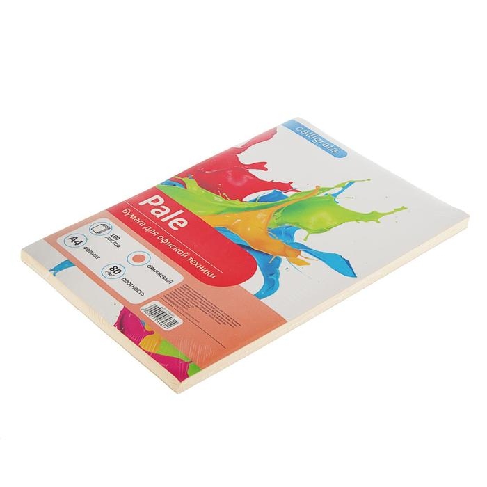 Бумага цветная А4, 100 листов Calligrata Пастель, оранжевая, 80 г/м² Бумага цветная А4, 100 листов Calligrata Пастель, оранжевая, 80 г/м²