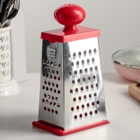 Тёрка «Комфорт» 4 грани, с крышкой-дозатором и круглой пластмассовой ручкой, 11×8,5×23 см, цвет МИКС Тёрка «Комфорт» 4 грани, с крышкой-дозатором и круглой пластмассовой ручкой, 11×8,5×23 см, цвет МИКС