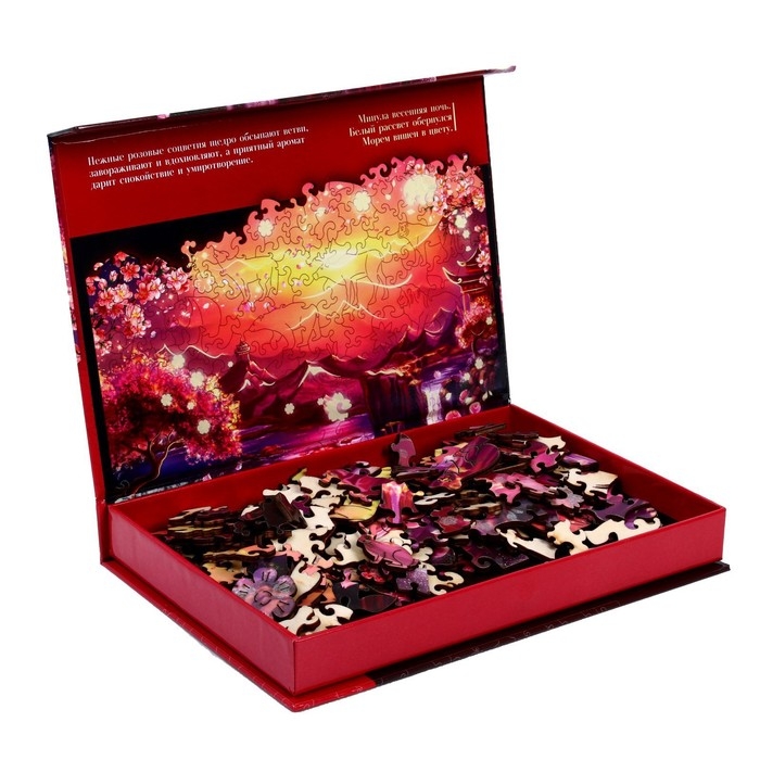 Пазлы деревянные фигурные &laquo;Путь к Востоку&raquo; фигурные светящиеся детали, 194 элемента