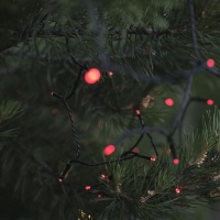 Гирлянда &laquo;Нить&raquo; 10 м, IP44, тёмная нить, 100 LED, свечение красное, 8 режимов, 220 В