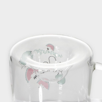 Кружка стеклянная с деревянной крышкой &laquo;Арбузик&raquo;, 300 мл