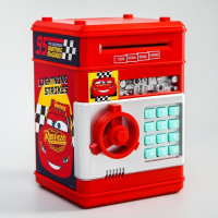 Копилка сейф, 20 см х 14,5 см х 14 см "Молния 95", Тачки Копилка сейф, 20 см х 14,5 см х 14 см "Молния 95", Тачки