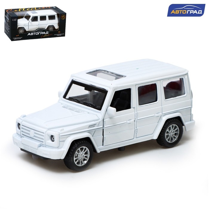 Машина &laquo;Внедорожник&raquo;, 1:32, инерция, световые и звуковые эффекты, цвет белый