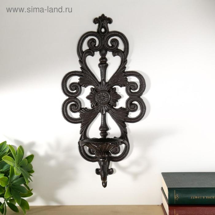 Подсвечник настенный чугун "Средневековье" 34х17,5х12 см