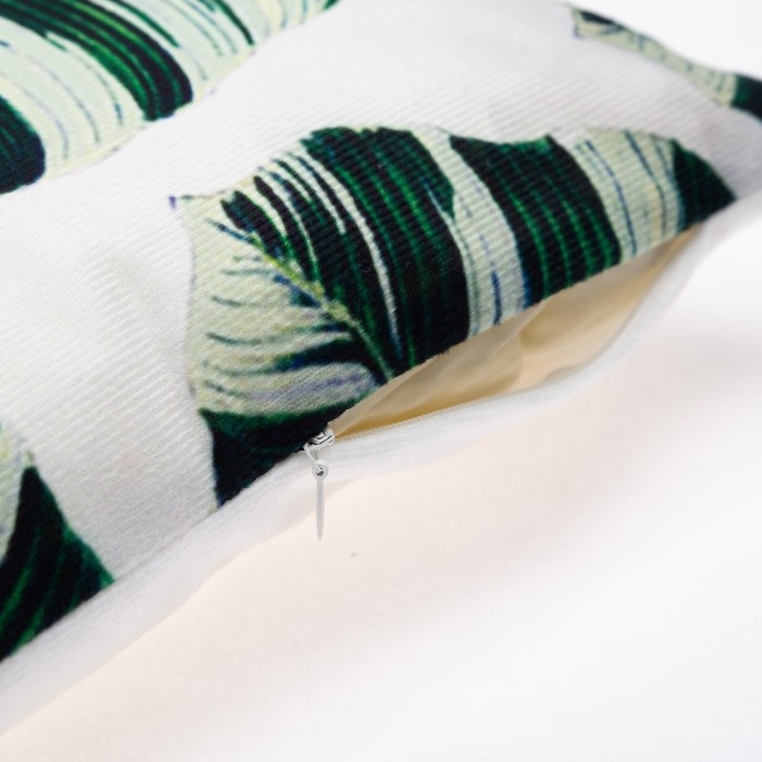 Наволочка декоративная Этель Тропики &laquo;Leaves&raquo; 40х40 см, велюр