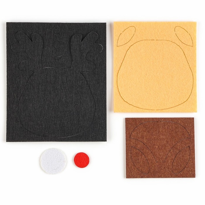 Новый год! Набор для творчества «Олень», ёлочное украшение из фетра Новый год! Набор для творчества «Олень», ёлочное украшение из фетра