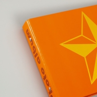 Фотоальбом 25 листов (уголки+кольца) "Звезда" тиснение 19х27х3 см