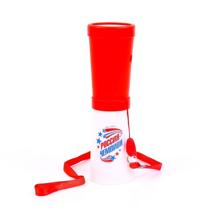 Свисток-гуделка болельщика «Россия — чемпион!», 17 см, цвета МИКС Свисток-гуделка болельщика «Россия — чемпион!», 17 см, цвета МИКС