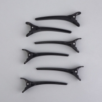 Зажимы для волос, набор - 6 шт, 10,5 см, цвет чёрный Зажимы для волос, набор - 6 шт, 10,5 см, цвет чёрный