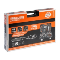 Набор инструментов универсальный KINGQUEEN WIB-90006, 72 зуба, 1/2 3/8 1/4", 146 предметов Набор инструментов универсальный KINGQUEEN WIB-90006, 72 зуба, 1/2 3/8 1/4", 146 предметов