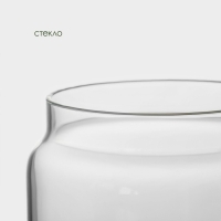 Банка стеклянная для хранения сыпучих продуктов BellaTenero «Эко», 2 л, 12×20 см, с бамбуковой крышкой Банка стеклянная для хранения сыпучих продуктов BellaTenero «Эко», 2 л, 12×20 см, с бамбуковой крышкой