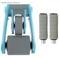 Ролик для пресса, 2 колеса, с ковриком, цвета МИКС Ролик для пресса, 2 колеса, с ковриком, цвета МИКС