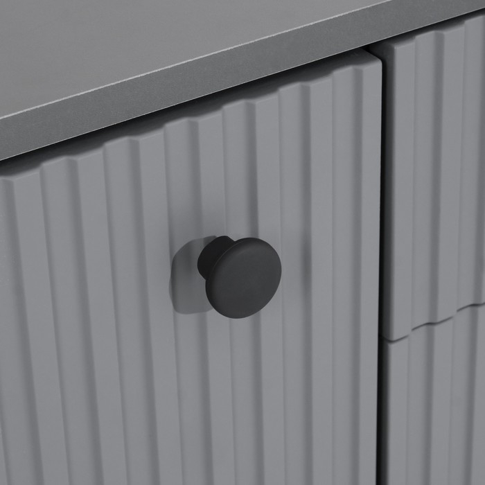 Комод Оливия, 2000х426х830, Графит/Графит Софт МДФ Комод Оливия, 2000х426х830, Графит/Графит Софт МДФ