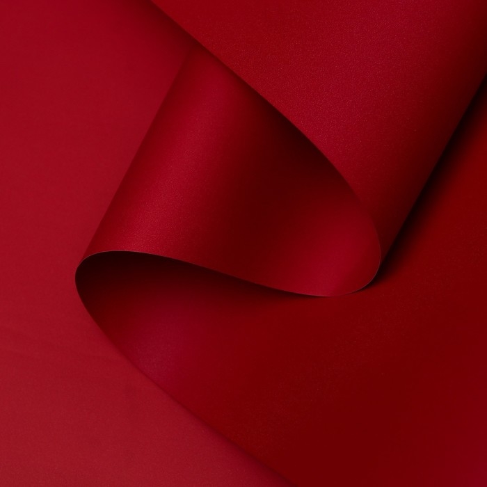 Пленка для цветов тонированная, матовая, вишневый, 0,5 х 10 м &plusmn;1 см, 65 мкм