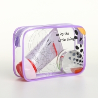 Косметичка на молнии, цвет сиреневый Косметичка на молнии, цвет сиреневый