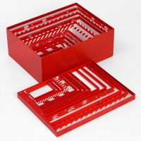 Набор коробок подарочных 15 в 1 &laquo;Почта&raquo;, 12 х 7 х 4 см - 46,6 х 35,2 х 17.5 см, Новый год