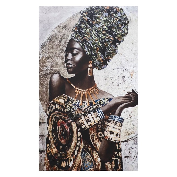 Картина- холст на подрамнике Картина- холст на подрамнике "Королева ночи" 60х100 см